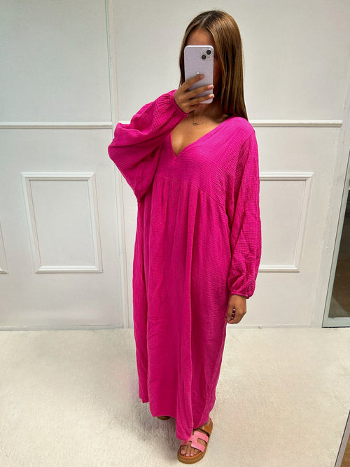 Robe Melanie gaz de coton