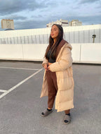 Doudoune Oversize Beige Z231