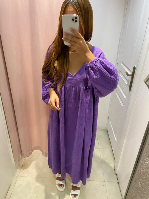 Robe Melanie gaz de coton