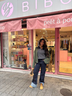 Veste bombers suédine en daim dania