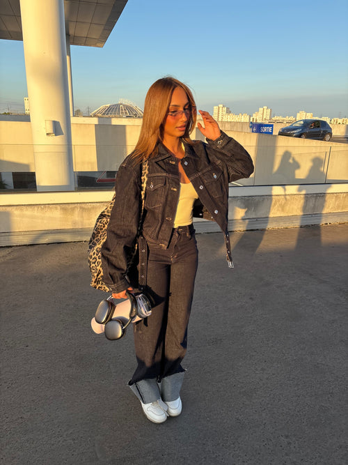 Veste en jeans Assia ( combo avec le jeans aicha ) Y3339