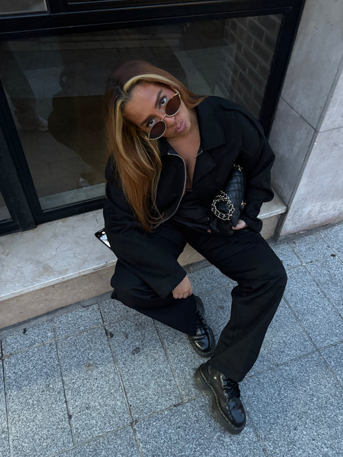 Veste bombers suédine en daim dania