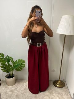 Pantalon CYNDELLE ceinturé