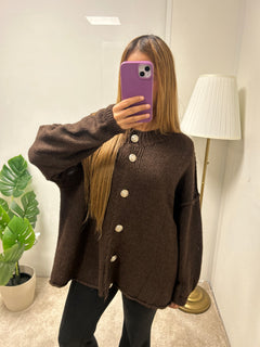 Pull GILET NALA boutonné or