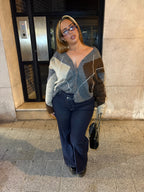 Jeans star (surpiqure Blanc)