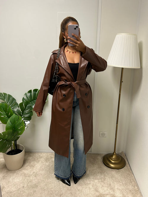 Trench cuir Salima