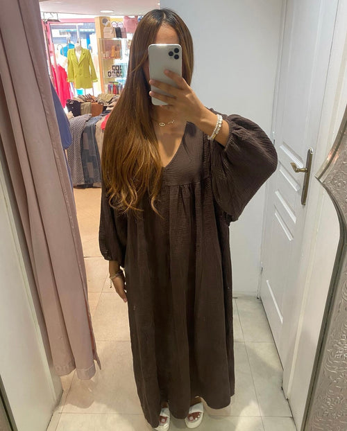 Robe Melanie gaz de coton