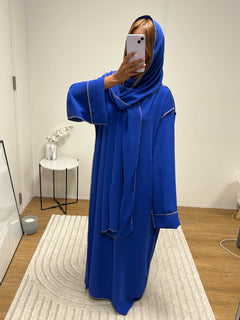 Abaya voile intégré MAÏA soie de medine