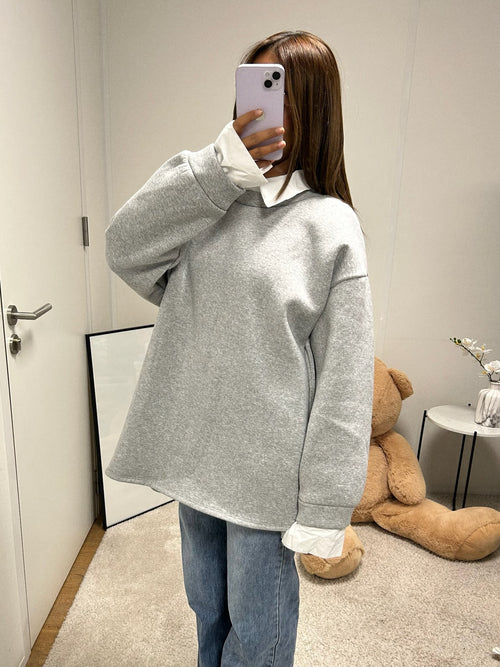 Pull chemise Sofia [gris]]