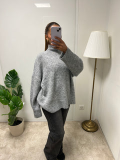 Pull col roulé en laine douce EMMA