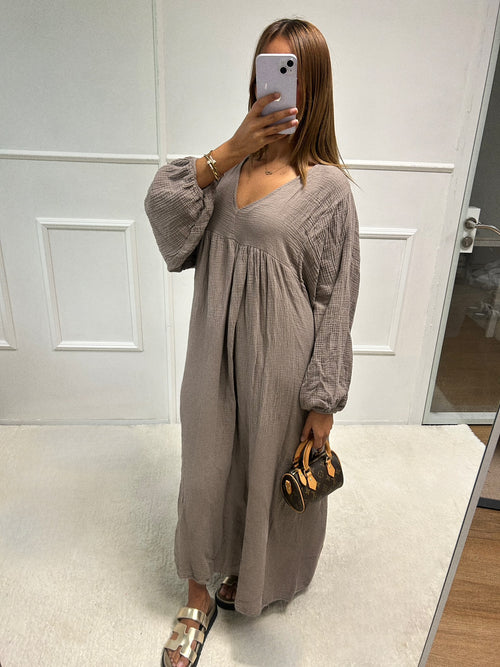 Robe Melanie gaz de coton