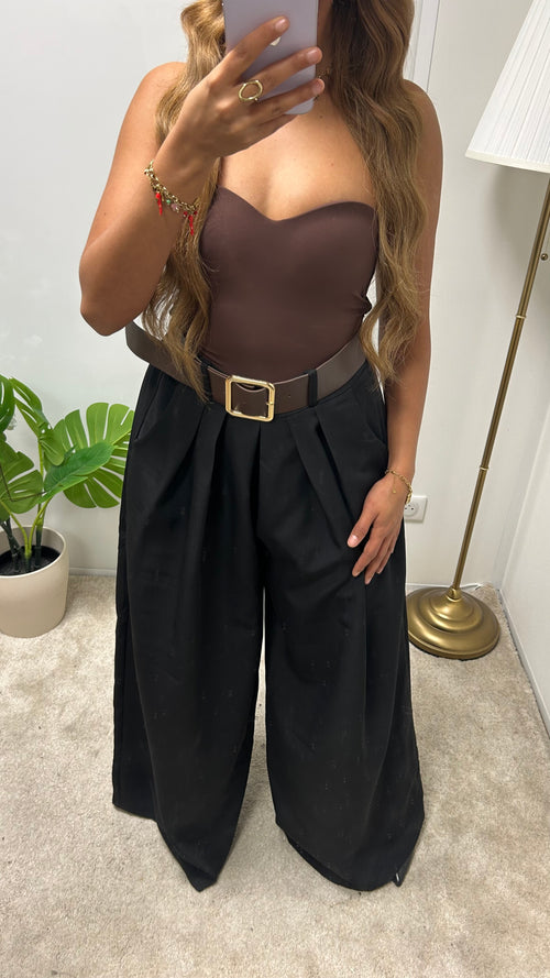 Pantalon CYNDELLE ceinturé