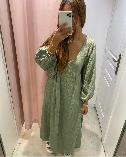 Robe Melanie gaz de coton