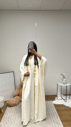 Abaya + Kimono Leyla (Blanc)