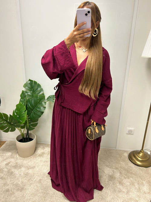 Ensemble Elizabeth ( jupe + kimono )