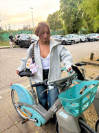 Gilet oversize à capuche nora