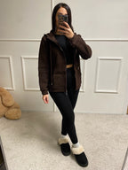 Gilet à capuche polaire Prudence