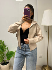 Gilet Emna a zip col haut