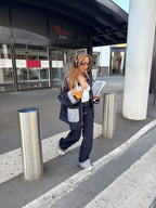 Veste en jeans retroussé MYMY T8034