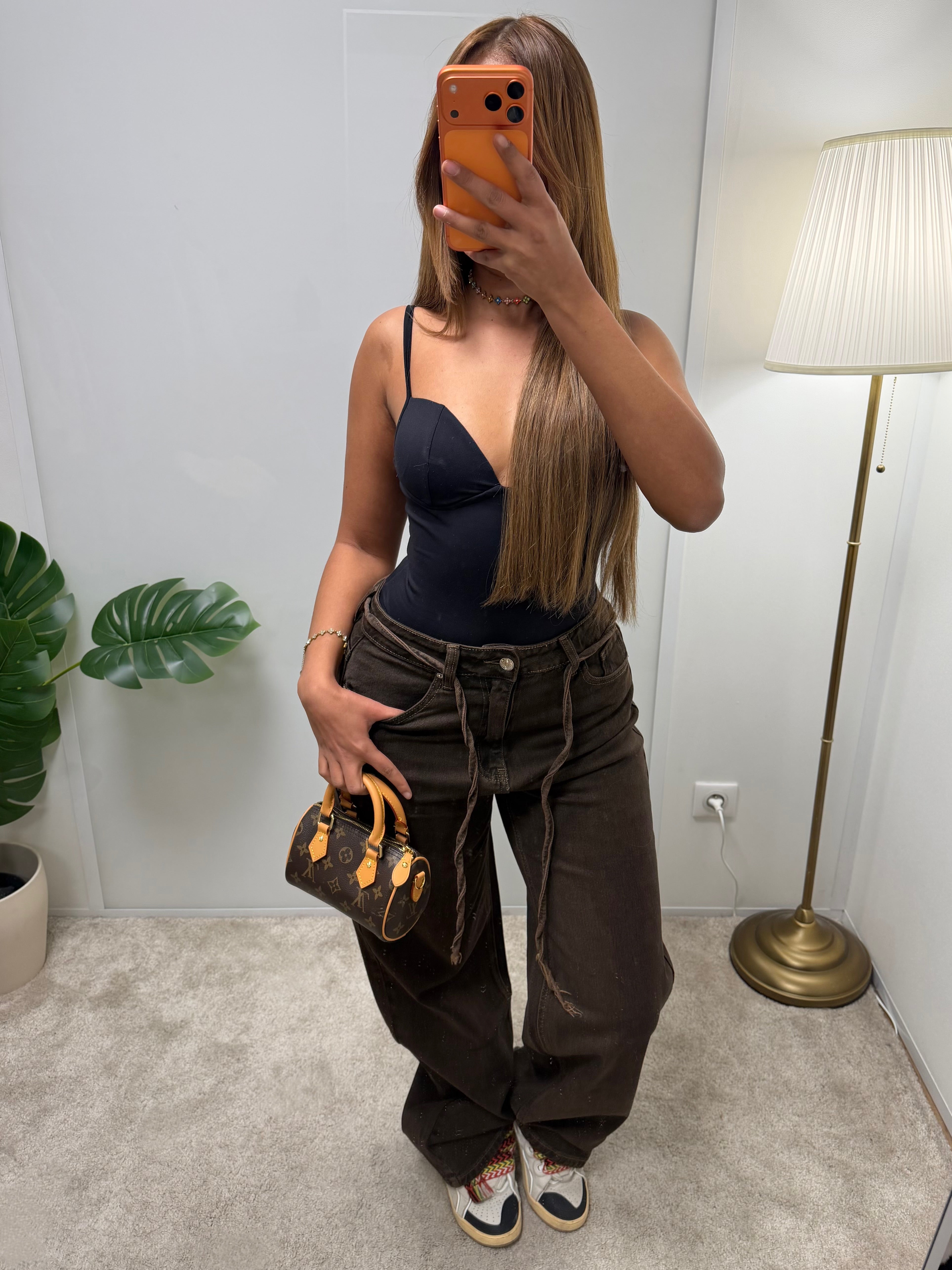 Jeans LILA délavé (Marron)