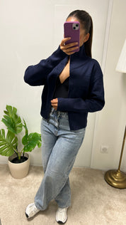 Gilet Emna a zip col haut