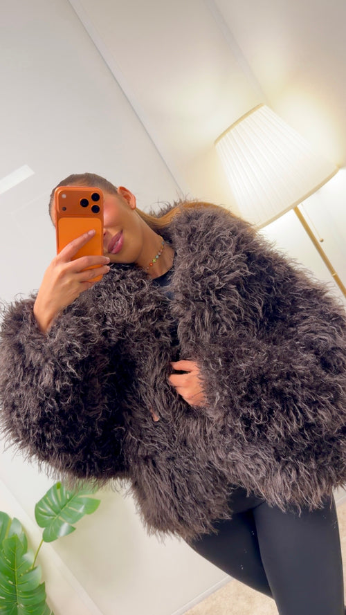 Fourrure a capuche LENA