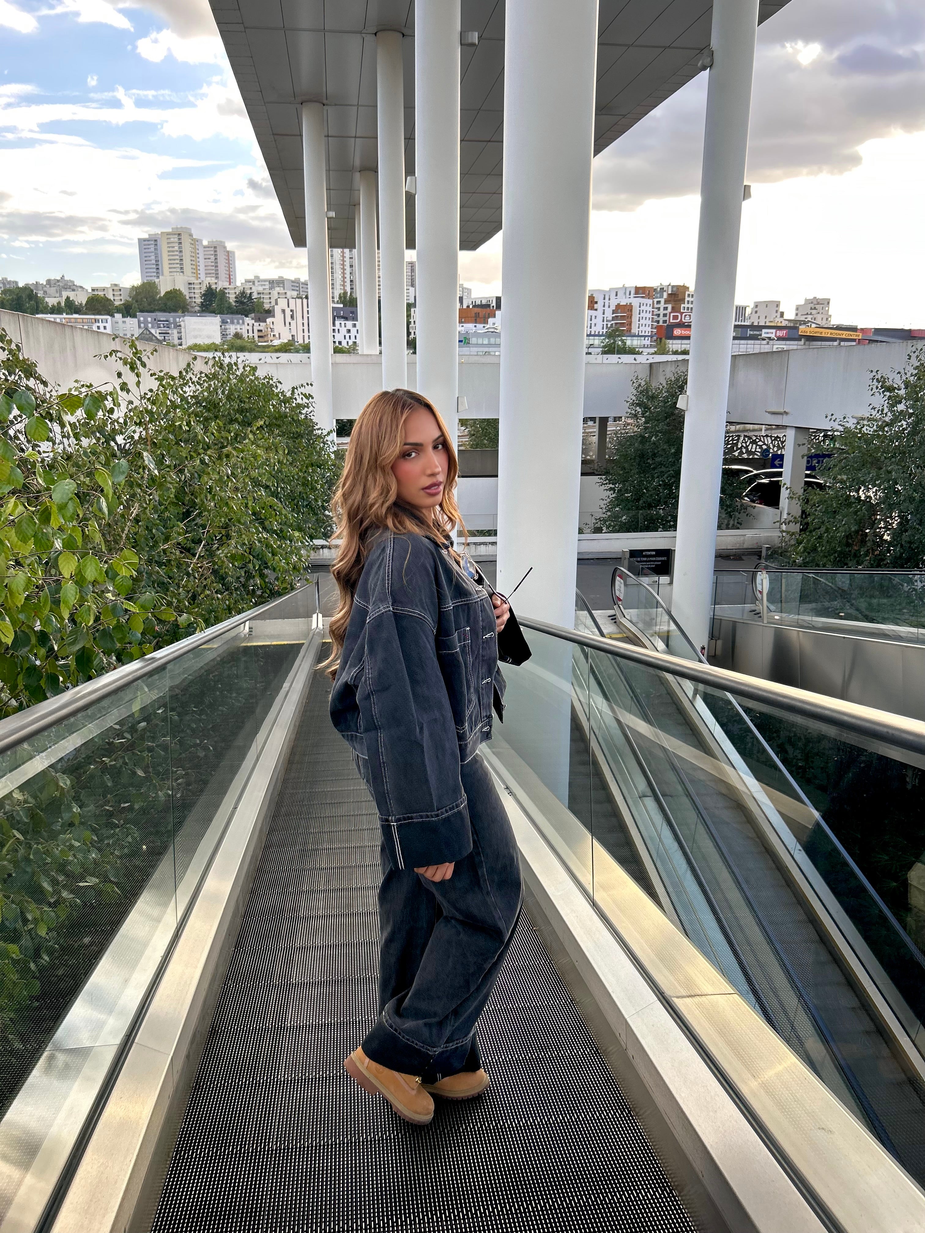 Jeans LÉNA (gris foncé)