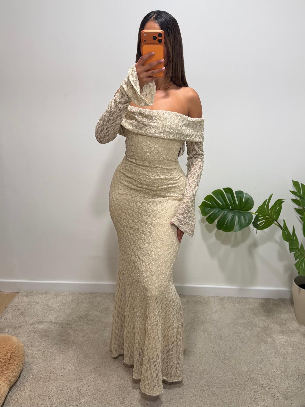 Robe á manche longue évasées REBECCA
