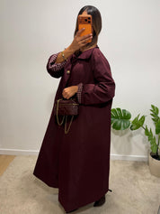 Trench long oversize ISSMARA revers contrastés
