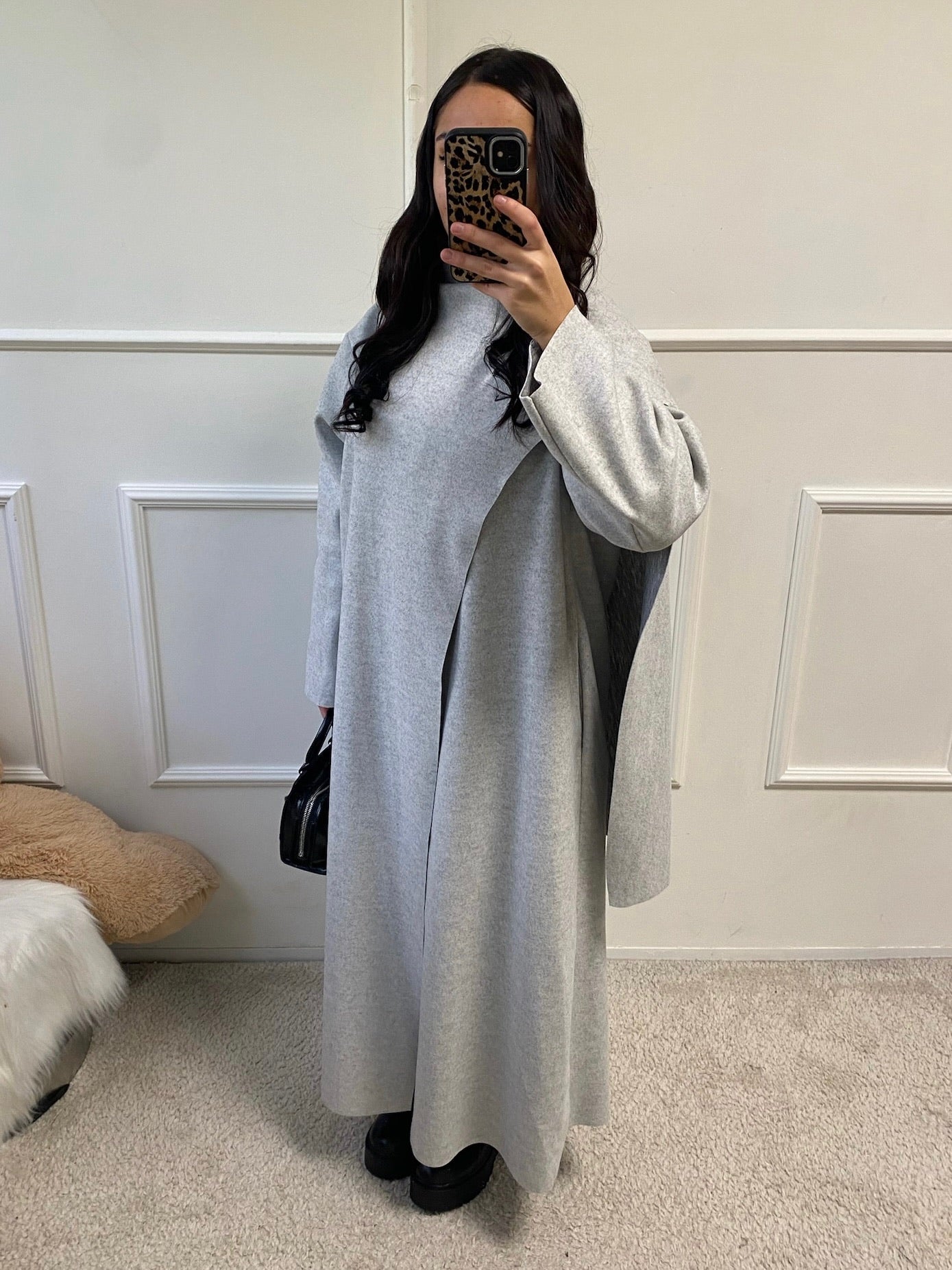 Veste cape longue Thiara