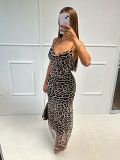 Robe Nidale [leopard noir]