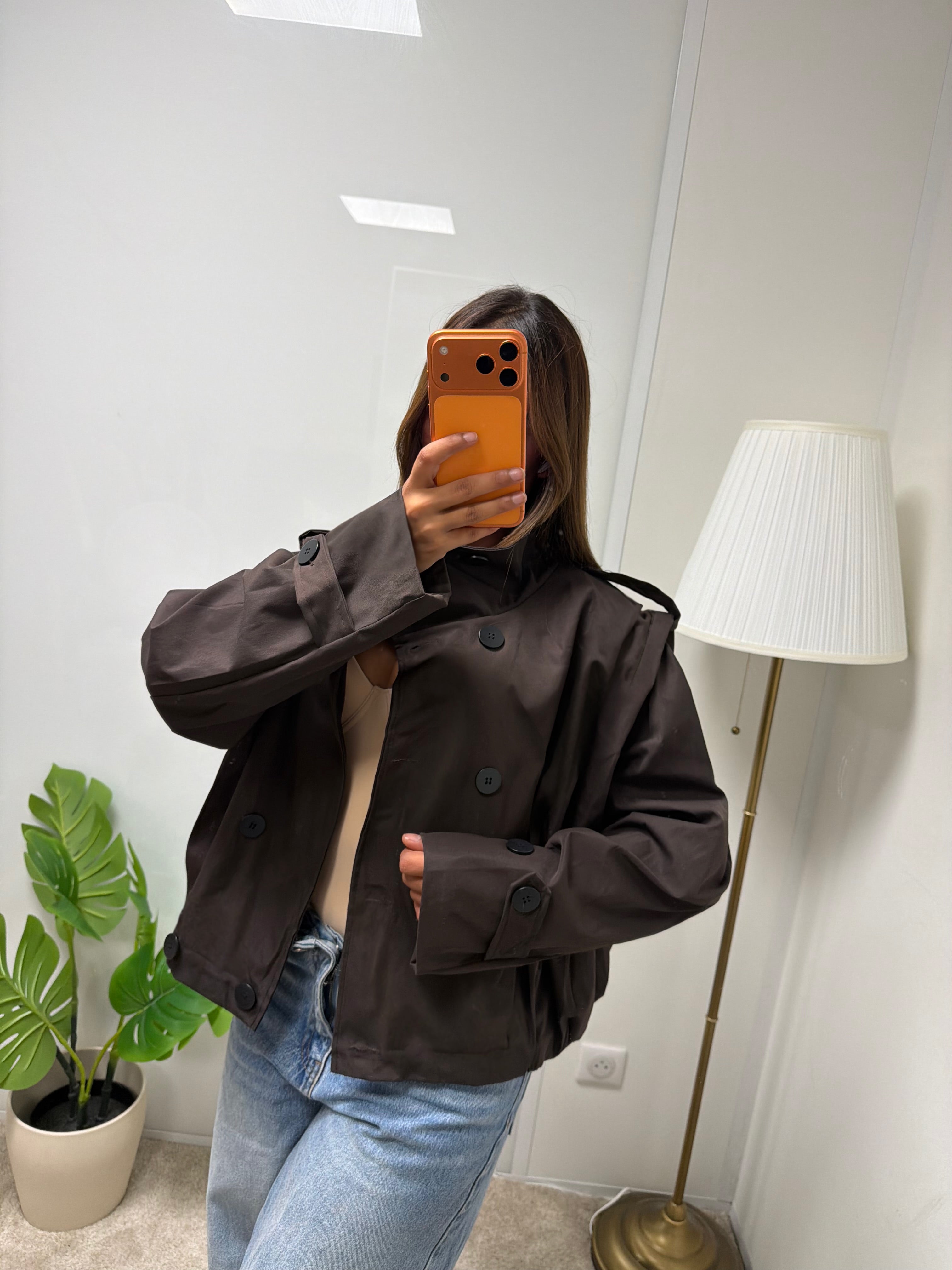 Veste courte a col montant Sherine