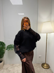 Pull dentelle Farah
