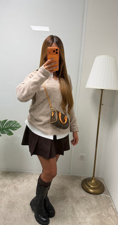 Pull col V en laine Alice