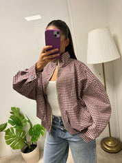 Veste imprimé carreaux Ezaïa