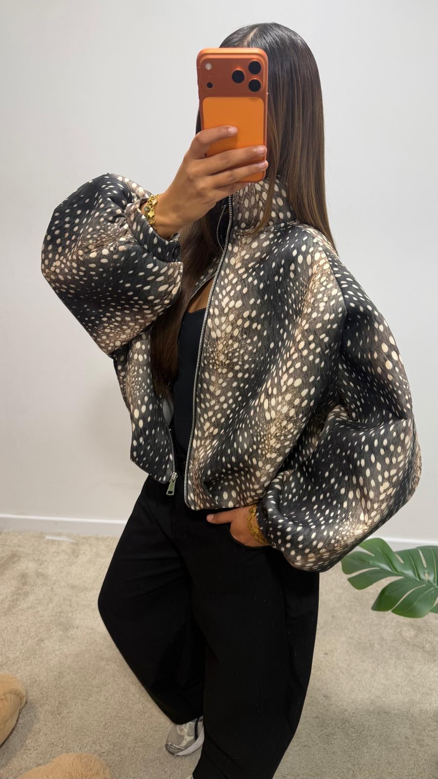 Veste bomber imprimée RÉÉM