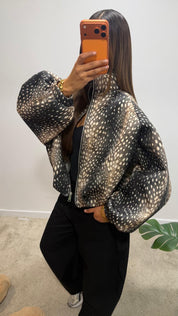 Veste bomber imprimée RÉÉM