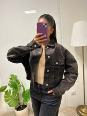 Veste en jeans effet délavé Emma
