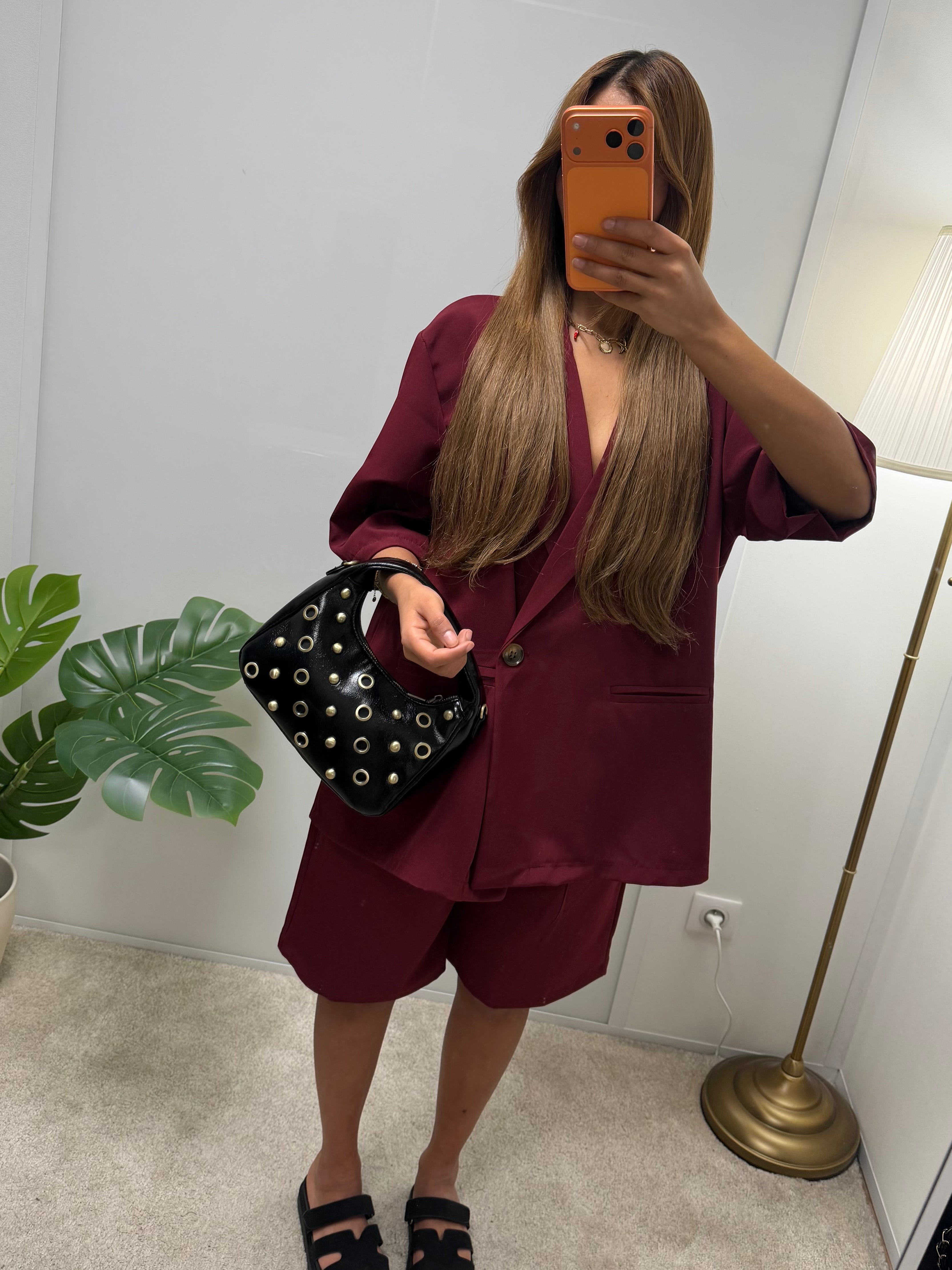 Ensemble blazer + bermuda Bianca