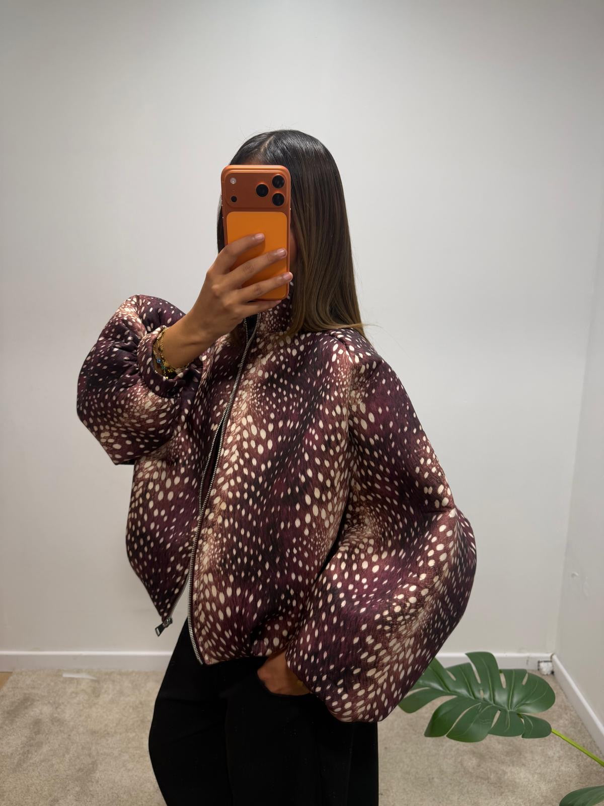 Veste bomber imprimée RÉÉM