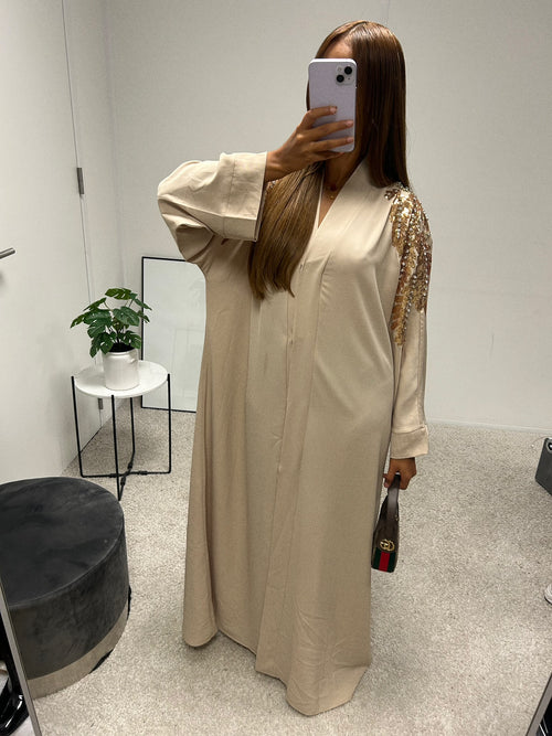 Abaya kimono Samantha [beige] H-13