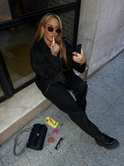 Veste bombers suédine en daim dania