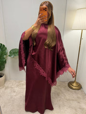 Ensemble jupe Cape Haya à dentelle