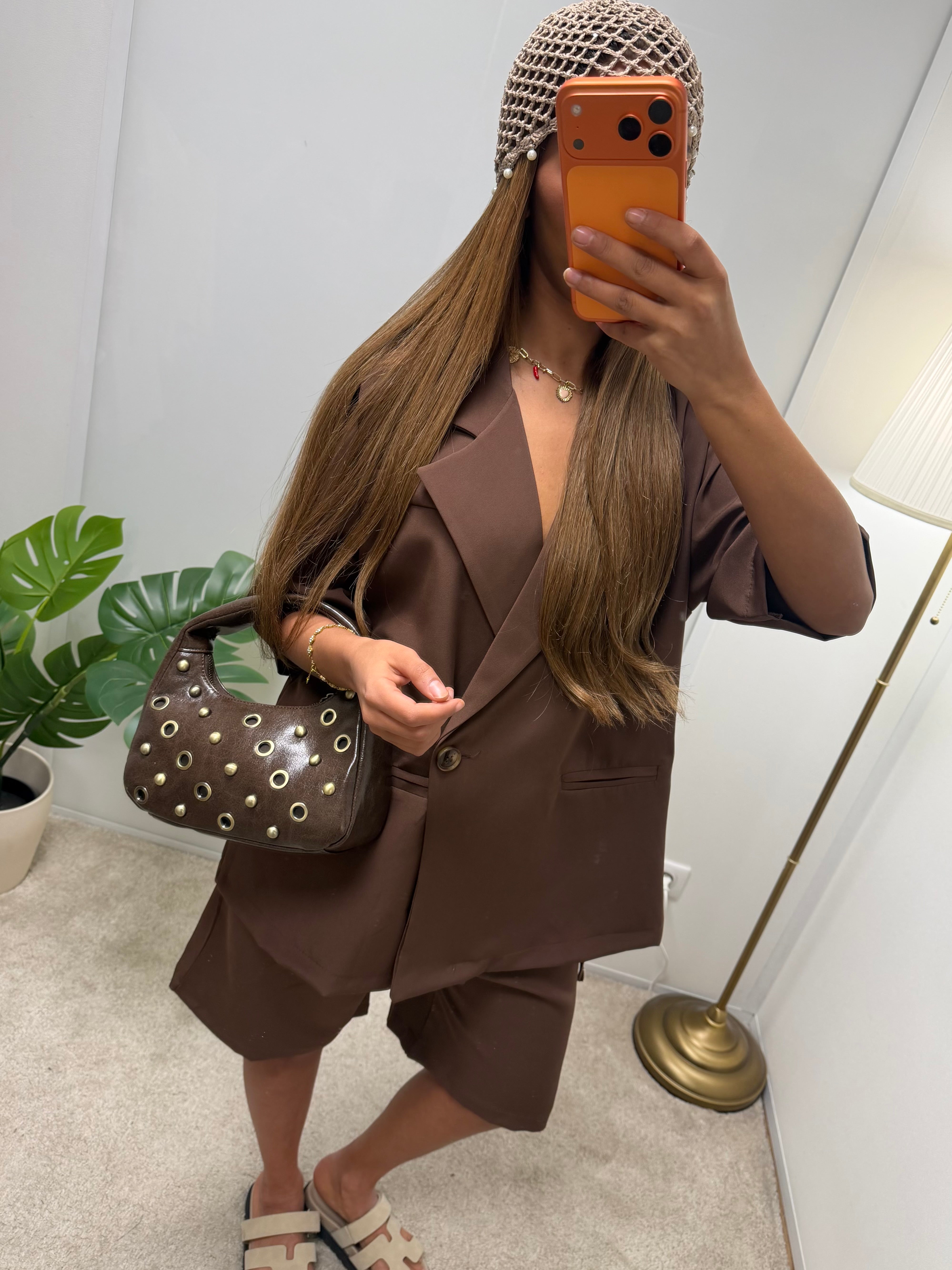 Ensemble blazer + bermuda Bianca