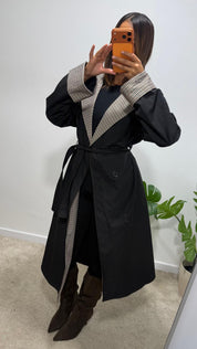 Trench ELAYNA double imprimé
