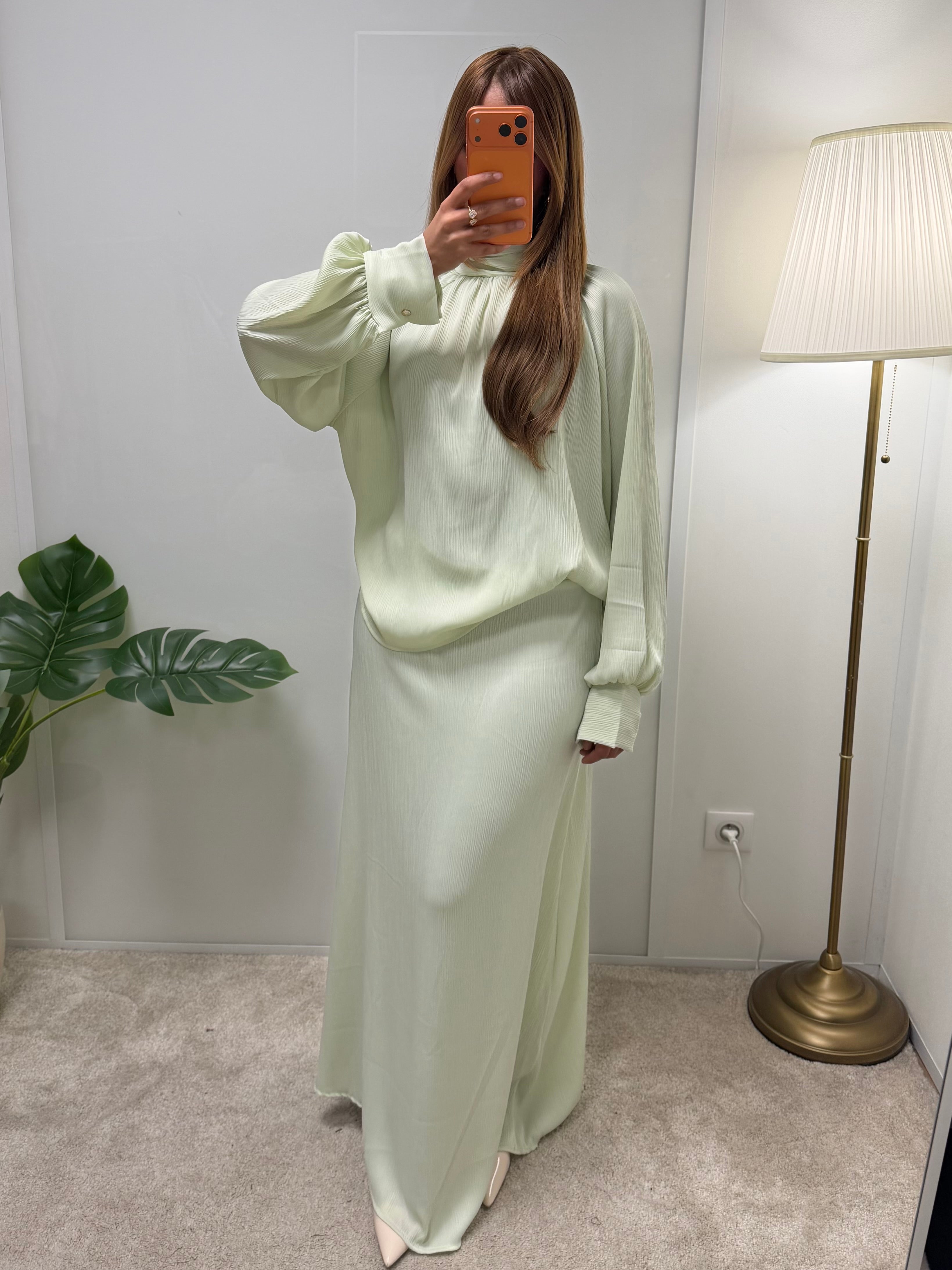 Ensemble LOUNA jupe longue + blouse fluide