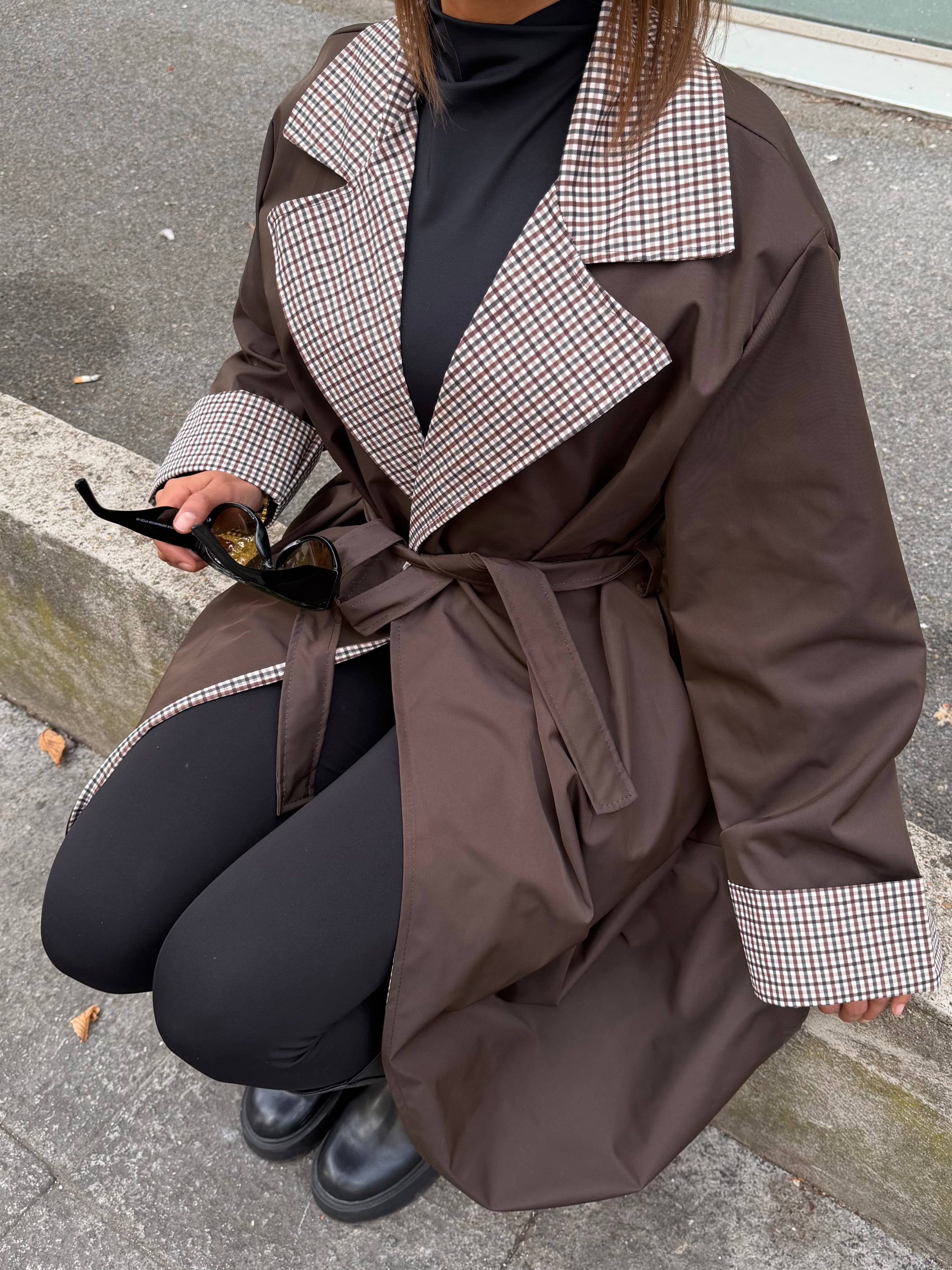 Trench ELAYNA double imprimé