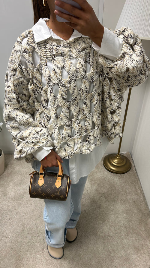 Pull en Tricot Lina (beige)