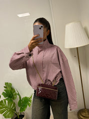 Veste imprimé carreaux Linaya