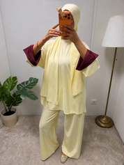 Burkini Khushi manche Bordeau